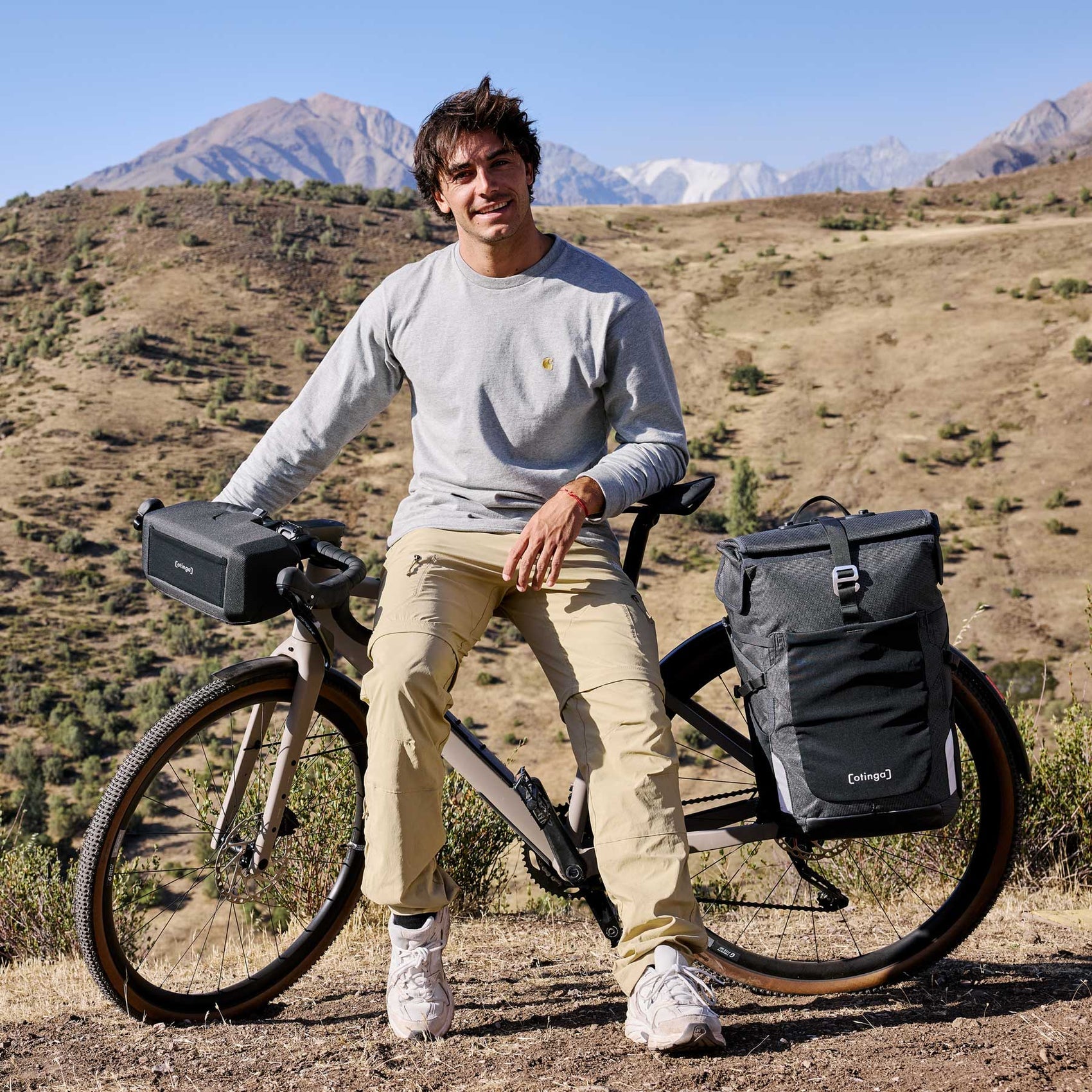 Otinga Bike&Hike V2 Bundle – Fahrradtasche + Handlebag – Ihr Fahrradprofi