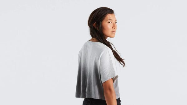 Specialized Crop T-Shirt Woman, Dove Grey Spray