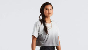 Specialized Crop T-Shirt Woman, Dove Grey Spray