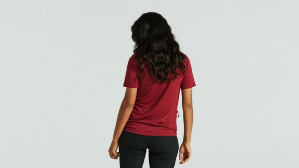 Specialized / Fjällräven wool T-Shirt, pomegranate red Woman