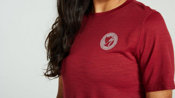 Specialized / Fjällräven wool T-Shirt, pomegranate red Woman