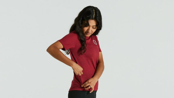 Specialized / Fjällräven wool T-Shirt, pomegranate red Woman