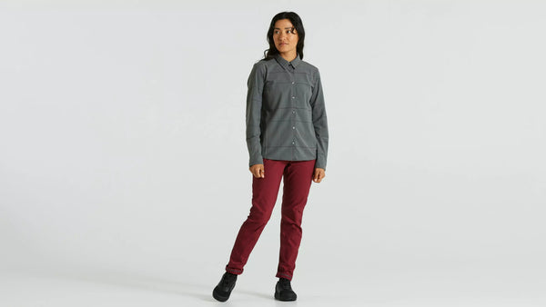 Specialized / Fjällräven Rider's Flannel Shirt Woman, Grey Flag Window