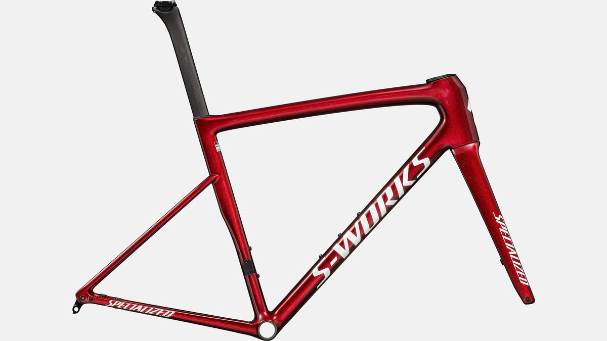specialized rennrad rahmen S-Works Tarmac SL8 Frameset – Ihr Fahrradprofi Size:Medium (55-59 cm) White Truffle Wellgo Pedale Sprint Wellgo