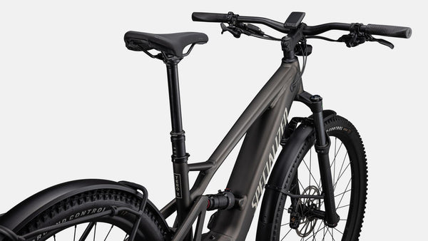 Specialized Turbo Tero X E-MTB 4.0 EQ vollgefedert, gunmetal-white mountains inklusive 2. Batterie als kostenfreie Zugabe