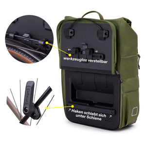 Otinga Flip V3 Rucksack Fahrradtasche 26L