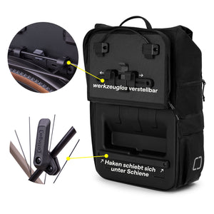 Otinga Flip V3 Rucksack Fahrradtasche 26L