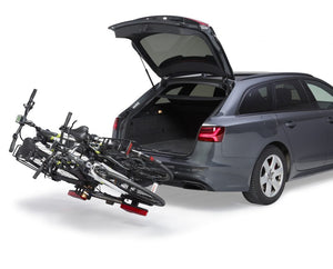 Uebler I31 Z-DC (Zahnbandhalter mit Distance-Control) 60° Abklappwinkel, Fahrradheckträger für die Anhängerkupplung