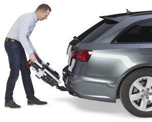 Uebler I21 Z 60 TESTSIEGER (Zahnbandhalter, 60° Abklappwinkel) Fahrradheckträger für die Anhängerkupplung, kostenloser Versand.