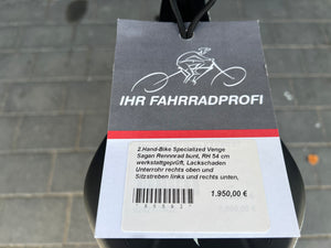 Specialized Venge Peter Sagan Edition, 2. Hand-Bike, geile Farbe