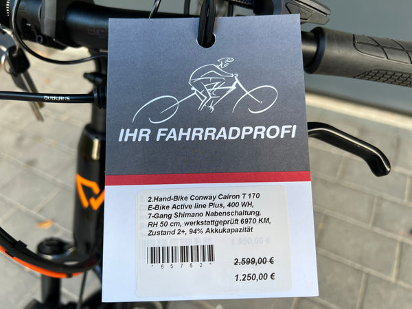 Conway Cairon T 170 E-Trekking Bike, Zustand 2, 2. Hand-Bike