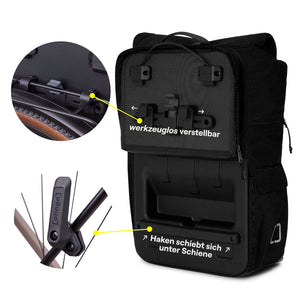 Otinga Reflective Flip V3 Rucksack Fahrradtasche 26L
