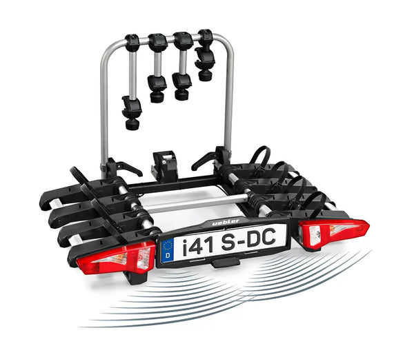 Uebler I41 S DC (mit Distance-Control) 90° Abklappwinkel, Fahrradheckträger für die Anhängerkupplung