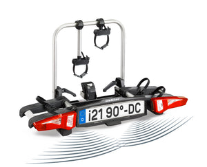 Uebler I21 Z DC (Einparkhilfe) 90° Abklappwinkel, Fahrradheckträger für die Anhängerkupplung